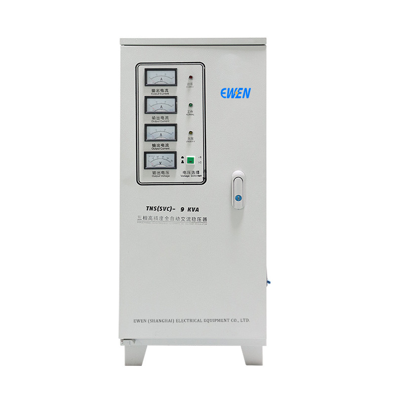 9KVA Τρεις φάσεις σταθεροποιητής τάσης 380V 400V 440V 480V AC ρυθμιστής ισχύος Προσαρμογή αποδεκτή