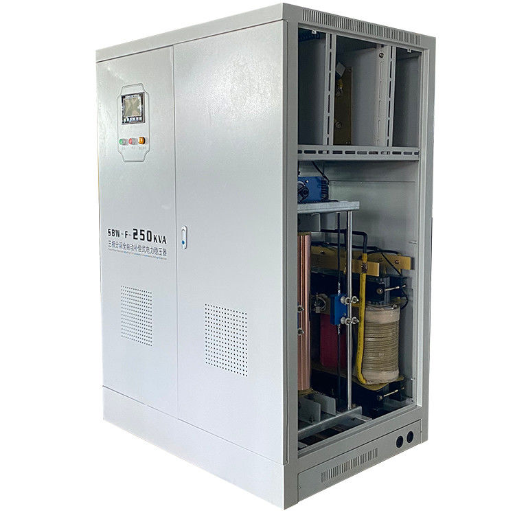 Sbw-φ-250KVA 43-67 Hz τριφασικός σταθεροποιητής τάσης πώλησης εργοστασίων εναλλασσόμενου ρεύματος αυτόματος αντισταθμισμένος